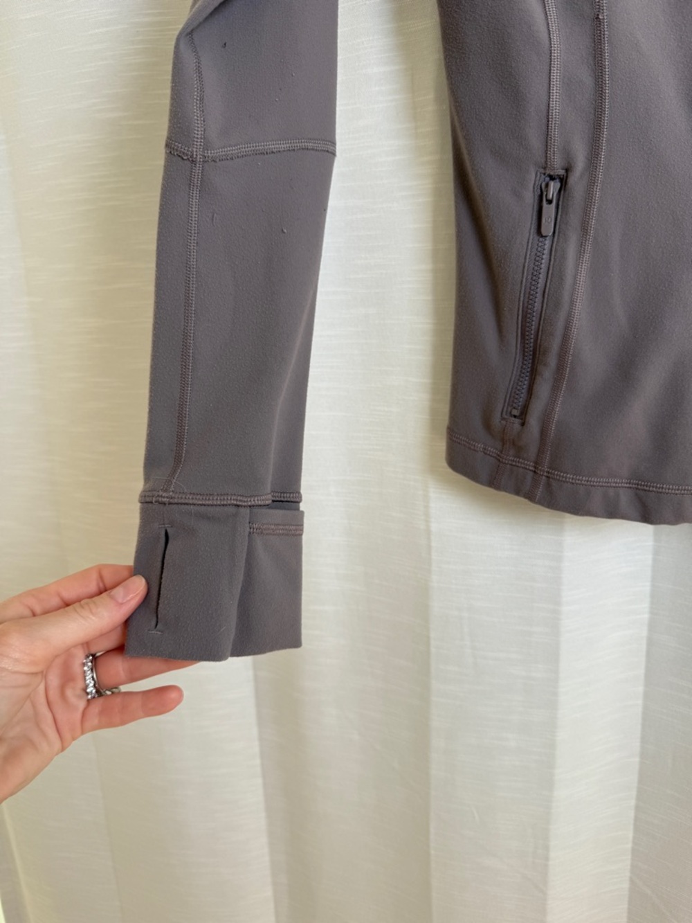 Lululemon Align Jacket Dusty Rose Pink Full Zip Slim Fit Yoga Running | Size 6 - Picture 11 of 16